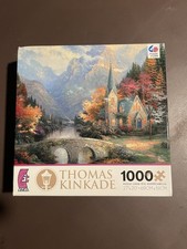 The Mountain Chapel Puzzle by Thomas Kinkade / Ceaco 1,000 Pieces Brand NEW