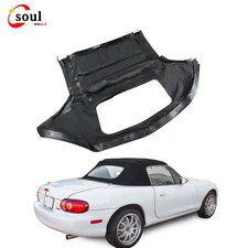 Brand New For Miata 1990-2005 Black Plastic Window Convertible Soft Top Durable
