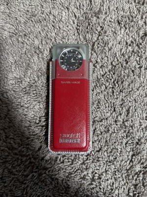 Swatch Irony Swiss Made Red Dial Date Analog Red Leather Strap Wristwatch