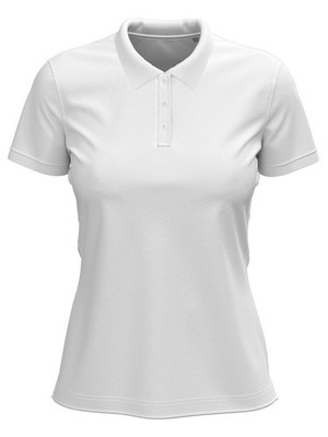 STEDMAN Damen Poloshirt CLAIRE Baumwolle Piqué Kurzarm ST9740 WHITE