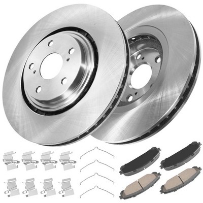 Front Brake Discs Rotors Ceramic Pads for Toyota HIGHLANDER Lexus NX300h RX450H
