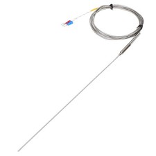 K Type Thermocouple Temperature Sensor Probe 2x250mm 6.6ft Wire 0-1100 C