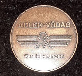Medaille "ADLER VÖDAG Versicherung" für langjährige Verdienste