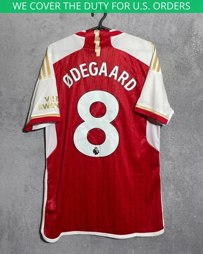 Odegaard Arsenal Jersey Home Football Shirt Red Adidas Polyester Mens Size M