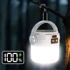 LED Camping Light Solar Powered USB Rechargeable Ultra Bright Waterproof Lamp