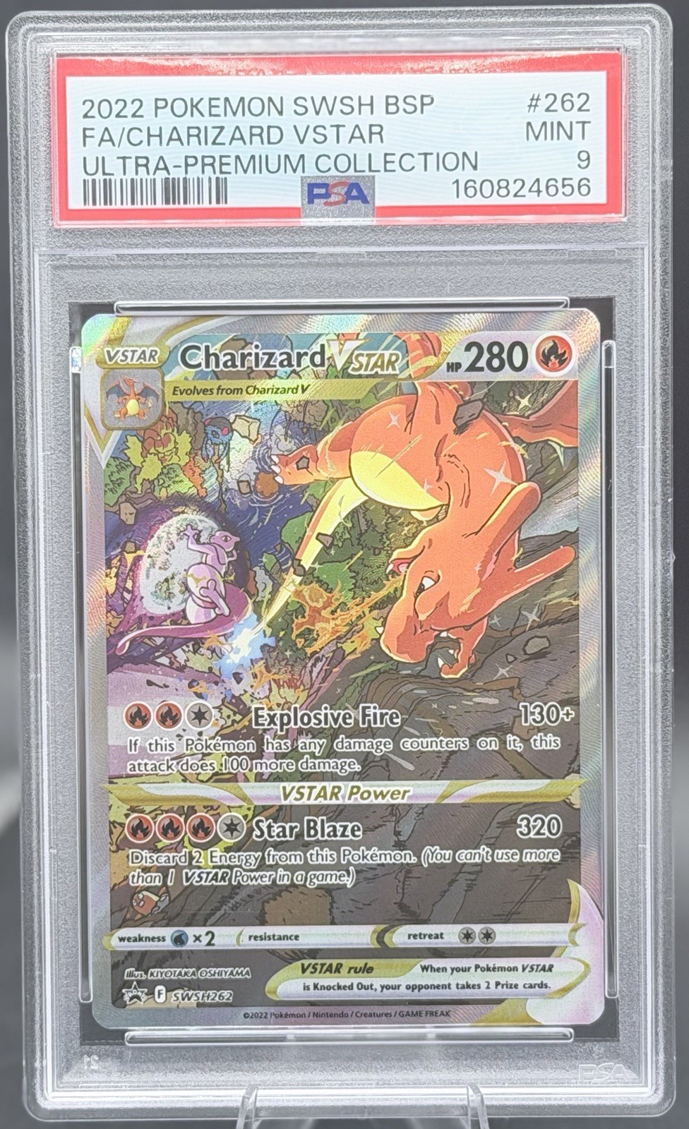PSA 9 Charizard VSTAR SWSH262 Ultra Premium Collection Promo Pokemon 2022