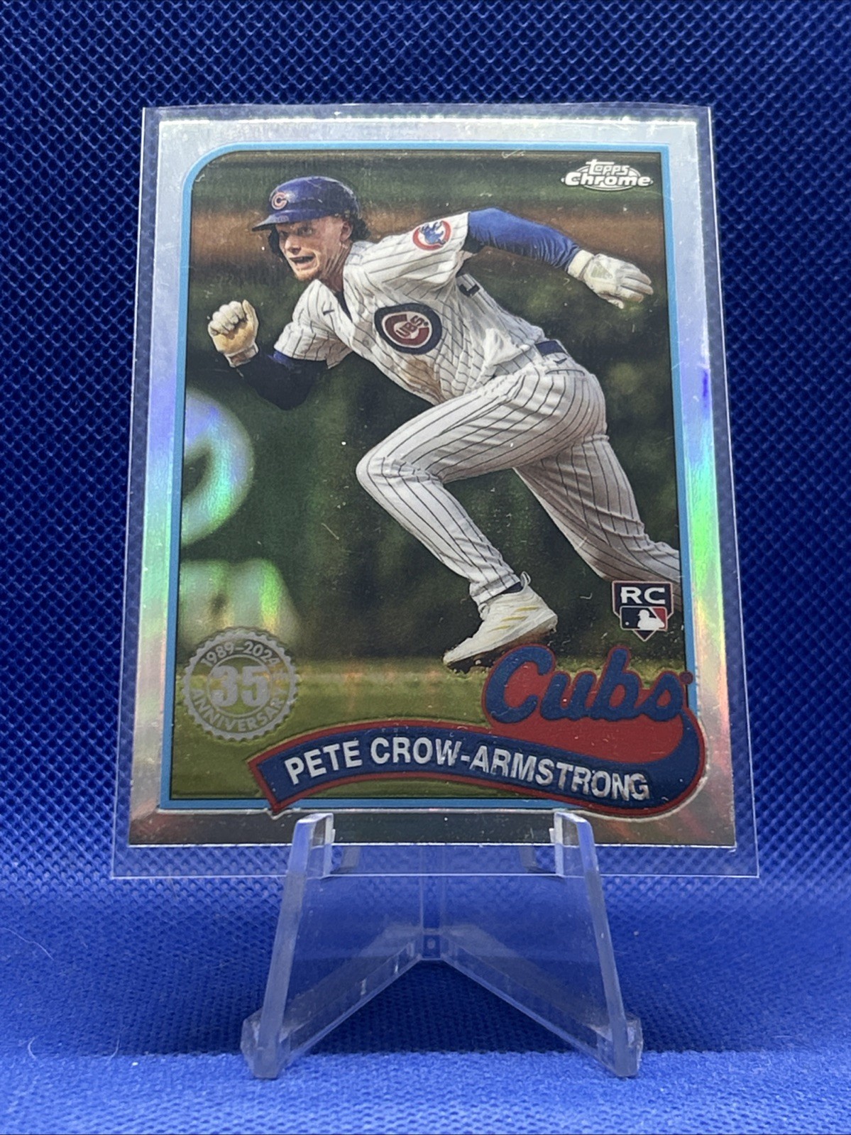 Pete Crow-Armstrong 2024 Topps Chrome 1989 35th #89CB-19 Refractor Cubs RC