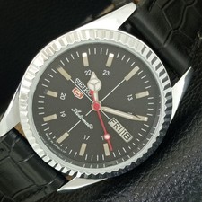 OROLOGIO SEIKO 5 AUTOMATICO 6309A JAPAN UOMO VINTAGE NERO RICONDIZIONATO a442827-1