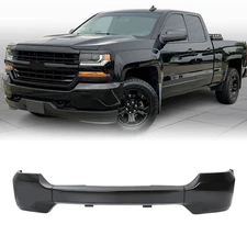 For Chevy Silverado 1500 2016-2018 Steel Black Front Bumper Cover Lower Face Bar
