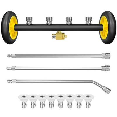 #ad 16#x27;#x27; Pressure Washer Undercarriage Cleaner and Water Broom Attachment with 3 ... $91.61