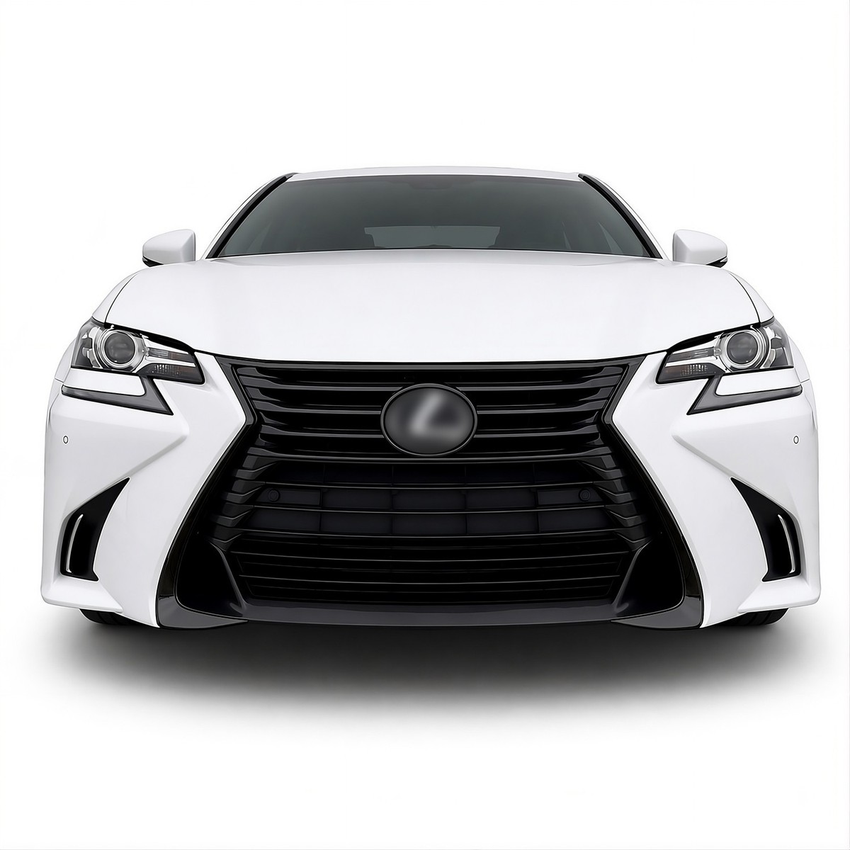 Chrome Delete Blackout Overlay for 2016-20 Lexus GS Front Bumper