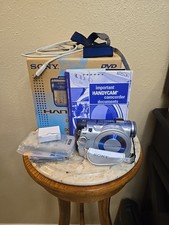 Sony Handycam DCR-DVD100 Camcorder w/ Some Cables Battery And Disc. Works Read
