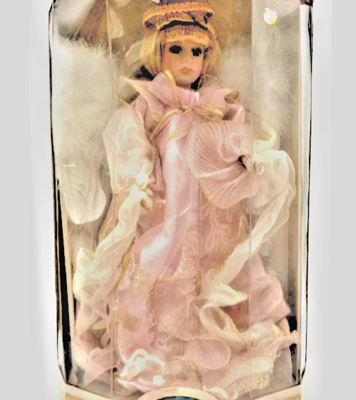 Christmas Angel Genuine Fine Bisque 16" Porcelain Doll Collector's Choice