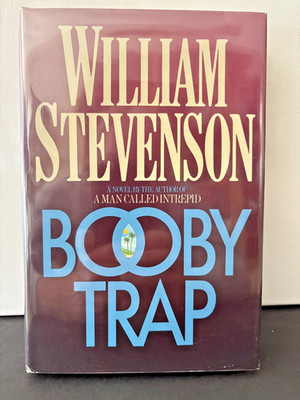 William Stevenson's BOOBY TRAP - Hardcover w/DJ - 1st Edition 1987