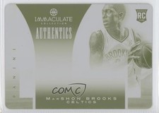 2012 Panini Immaculate Authentics Printing Plate Yellow 1/1 MarShon Brooks 0c3
