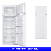 Einbau KüHl Gefrierkombination SchlepptüR 144Cm Wechselbarer TüRanschlag