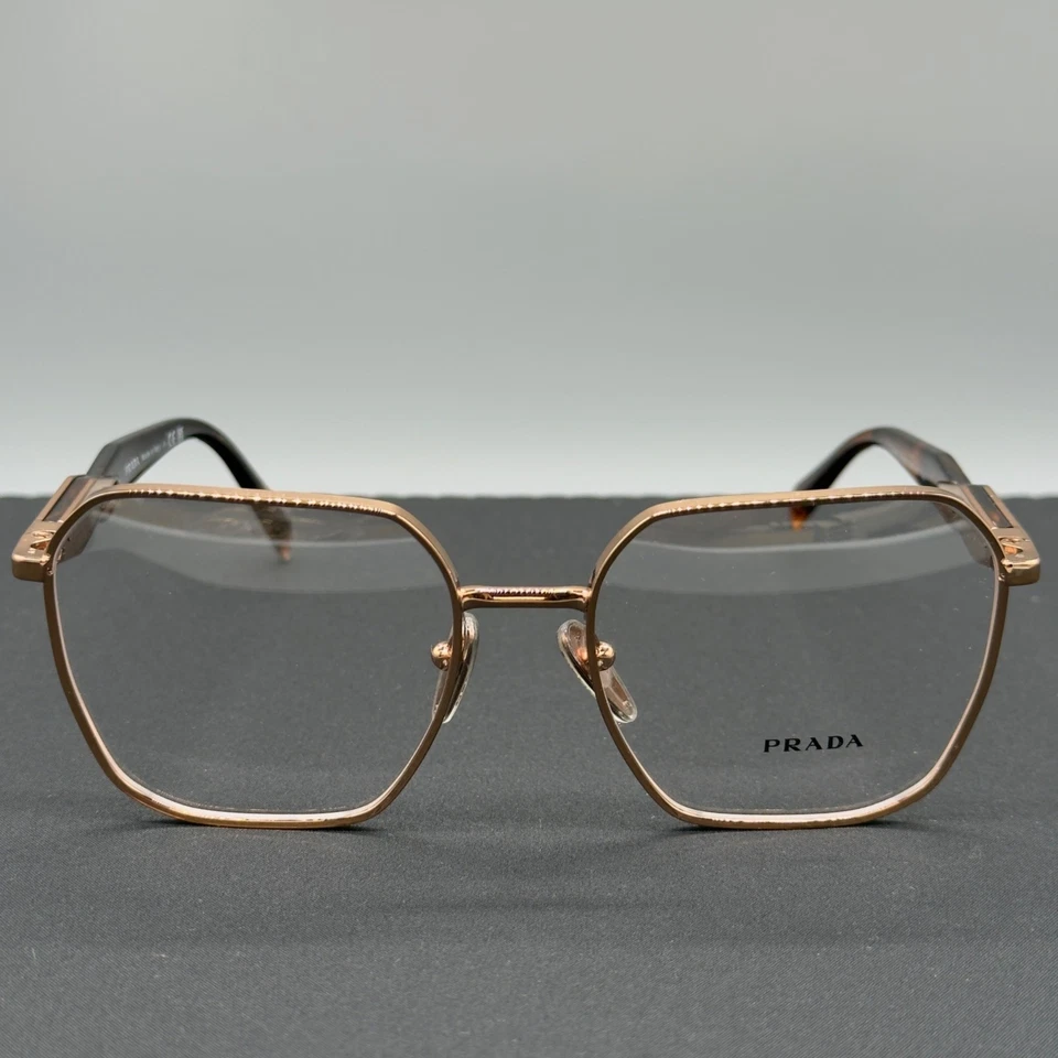 Prada Womens Eyeglasses Frames PR56Z 55 18 140 Rose Gold Tortoise - Image 2 of 4