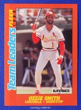 1988 Fleer KayBee Team Leaders Ozzie Smith #38 Cardinals - 10+ Items Ship FREE!