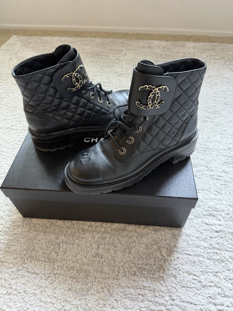 CHANEL M Combat Boots for Women for sale | eBay