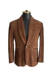 New Brunello Cucinelli Suede Leather Jacket Size M