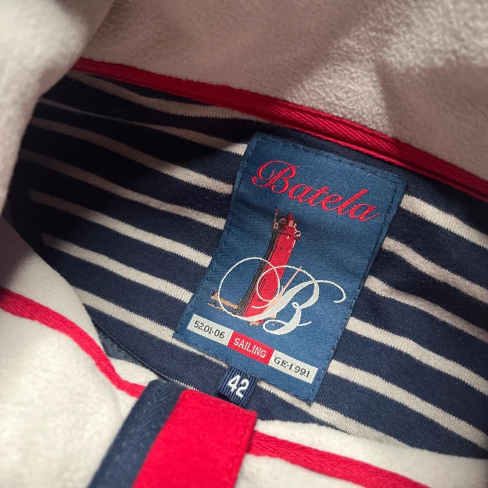 Batela Women’s Red Sailing Full Zip Jacket | Size 12/14 image 6