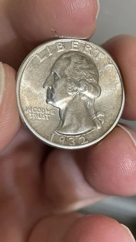 1932 Washington Quarter Choice AU-Nicely Toned-Tougher Date 90% Silver