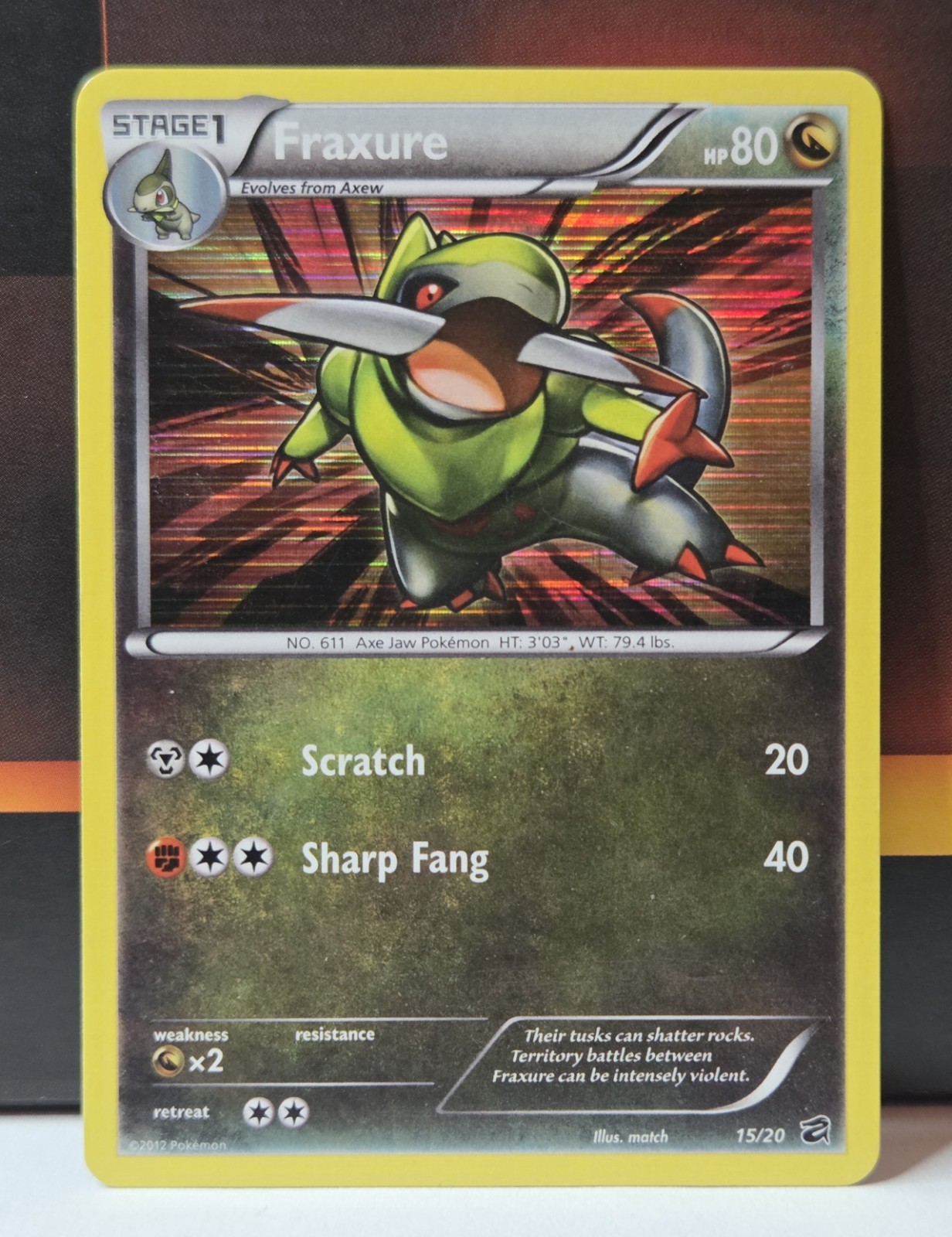 Fraxure 15/20 Dragon Vault Holo