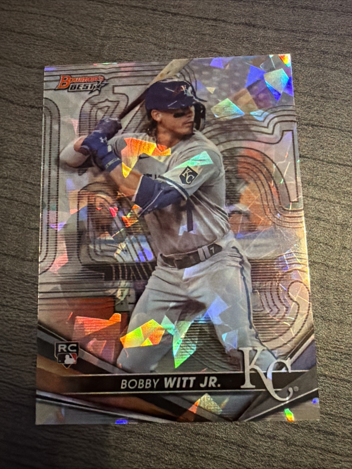 2022 Bowman's Best-Bobby Witt Jr.-Atomic Refractor Rookie (RC) Kc Royals