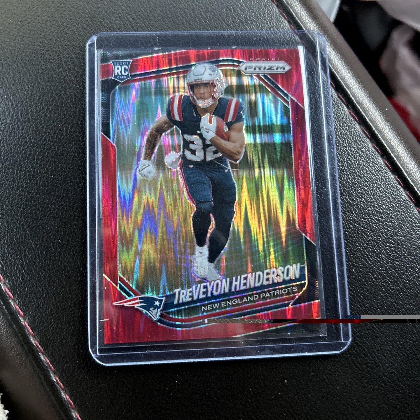 2025 Panini Prizm TreVeyon Henderson #343 Red Flash Prizm 🔥FAST FREE SHIPPING🔥