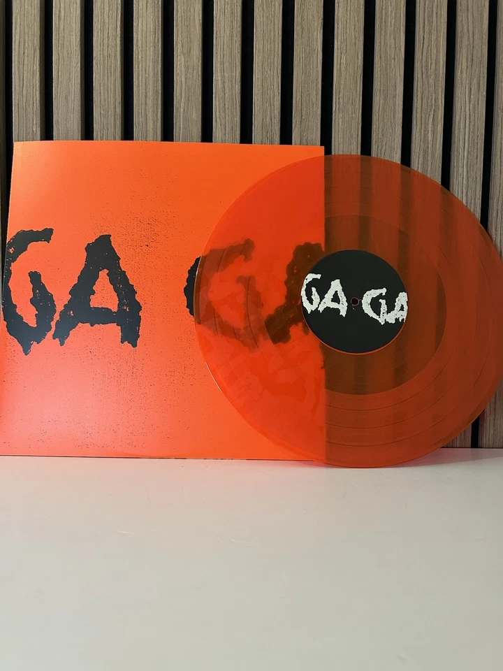 Lady Gaga Mayhem Liquid Filled Vinyl LP Orange Black Bad World - Image 3 of 3