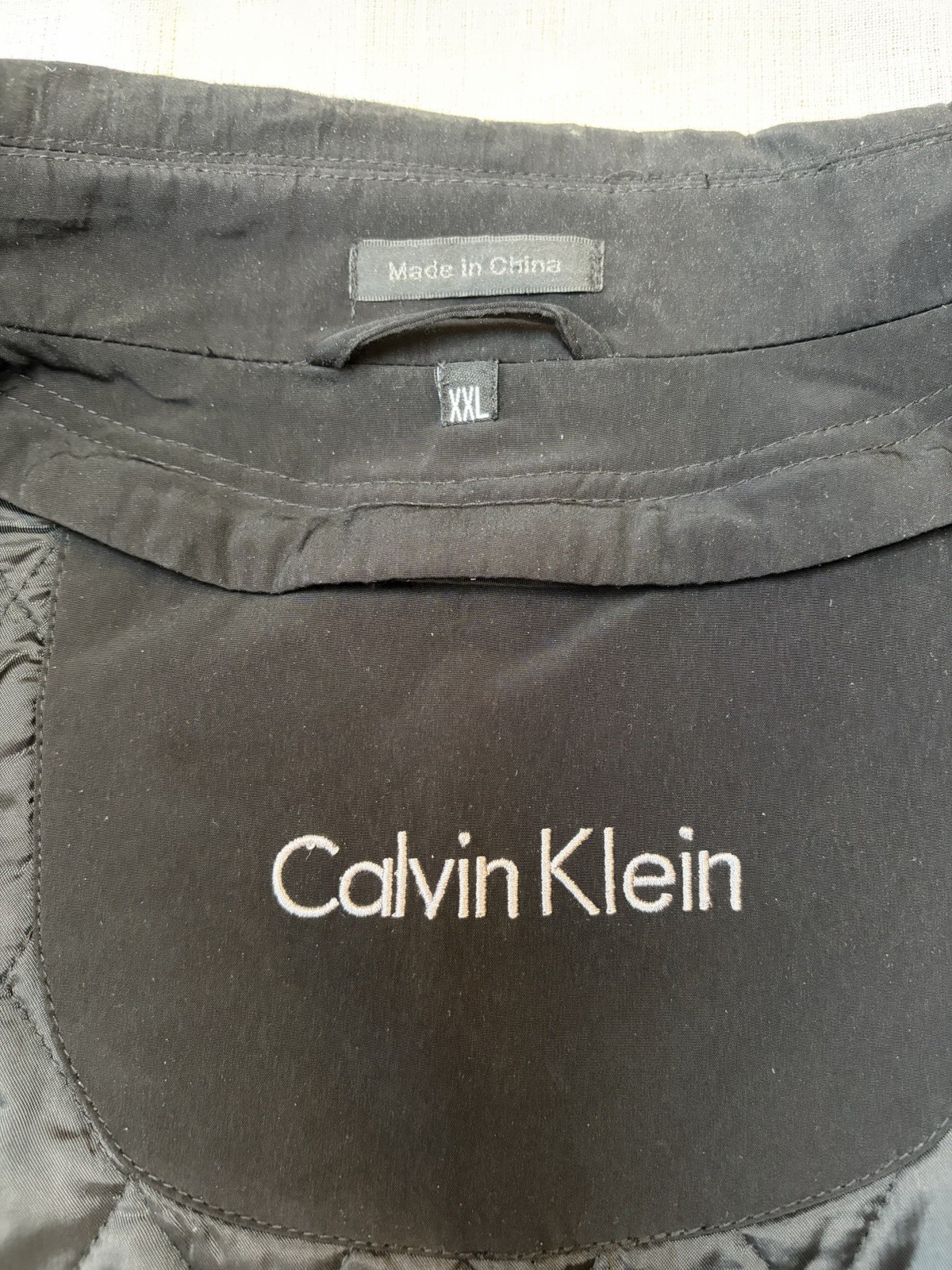 Calvin Klein men’s black coat/jacket.Zip/snap-buttons,removable lining.Size XXL. image 3