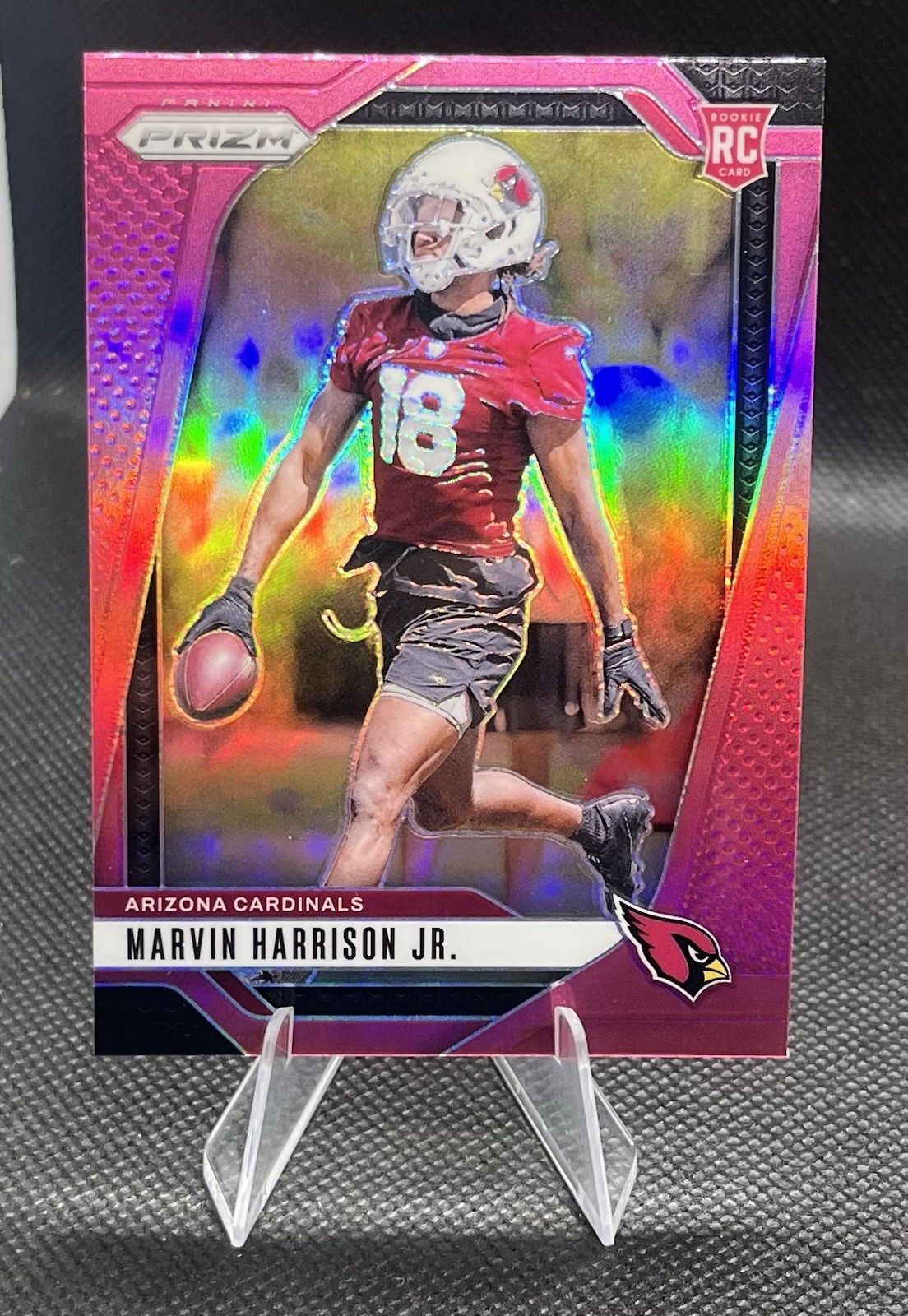 2024 Panini Prizm - Rookies Marvin Harrison Jr. #375 Pink Wave Prizm (RC)