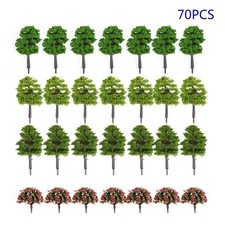 70pcs Mixed Model Tree Train Trees Railroad Scenery Diorama Tree Architectu New