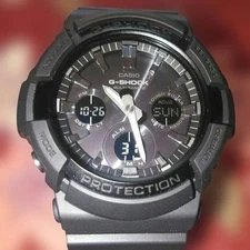 Casio G-SHOCK GAW 100B 1AJF Solar Radio Controlled Watch Black Unused