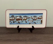 Villeroy & Boch Naïf Christmas Laplau Vitro Porcelain Rectangle Serving Tray