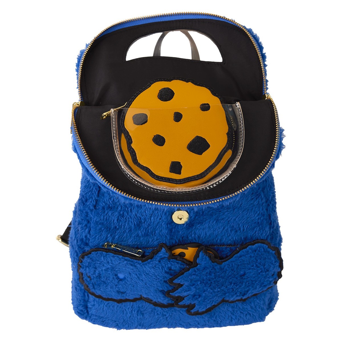 Loungefly Sesame Street Cookie Monster Plush Mini Backpack  display picture 1