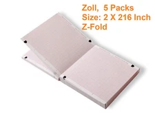 5 Pk Zoll M, E, R Series Recording Thermal Paper 90mm 8000-0302, 8000-000877-01