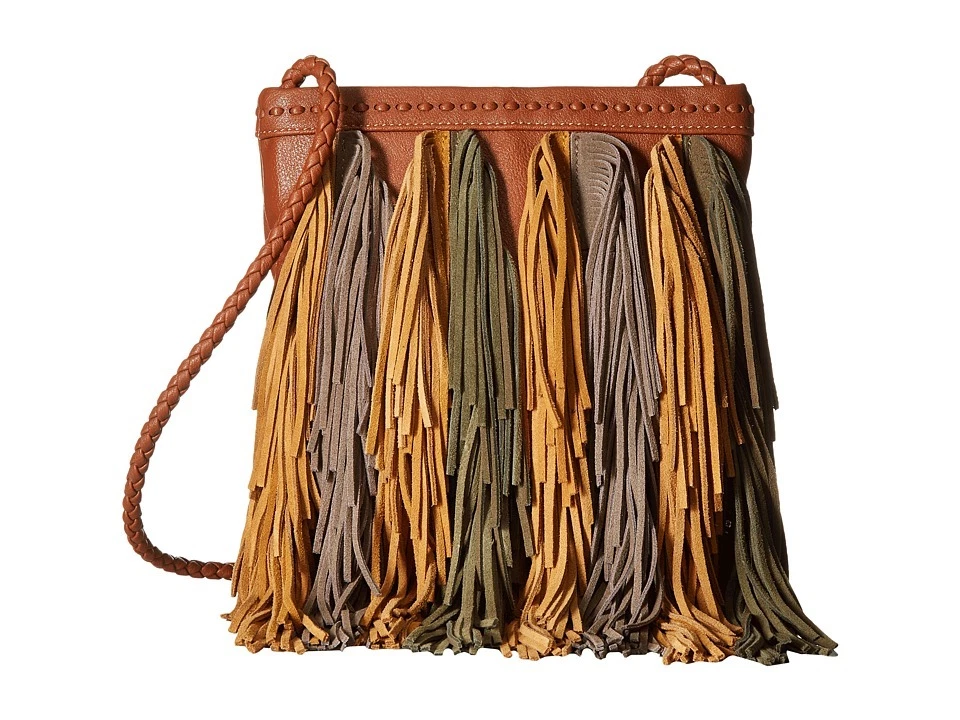 NEW SAM EDELMAN WOMEN S LEATHER JANE FRINGE CROSSBODY SHOULDER BAG