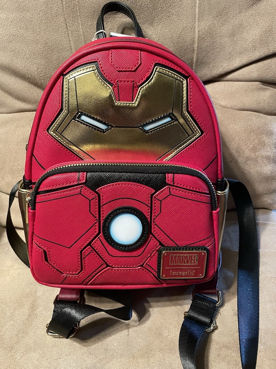 Marvel Iron Man Hulkbuster Mk44 Loungefly Mini Backpack Light Up