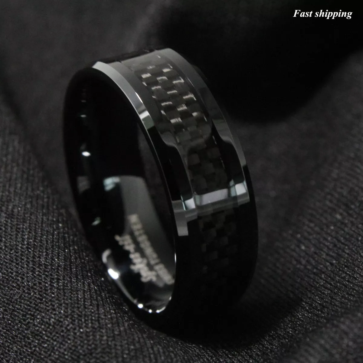 Carbon fiber 2024 wedding ring