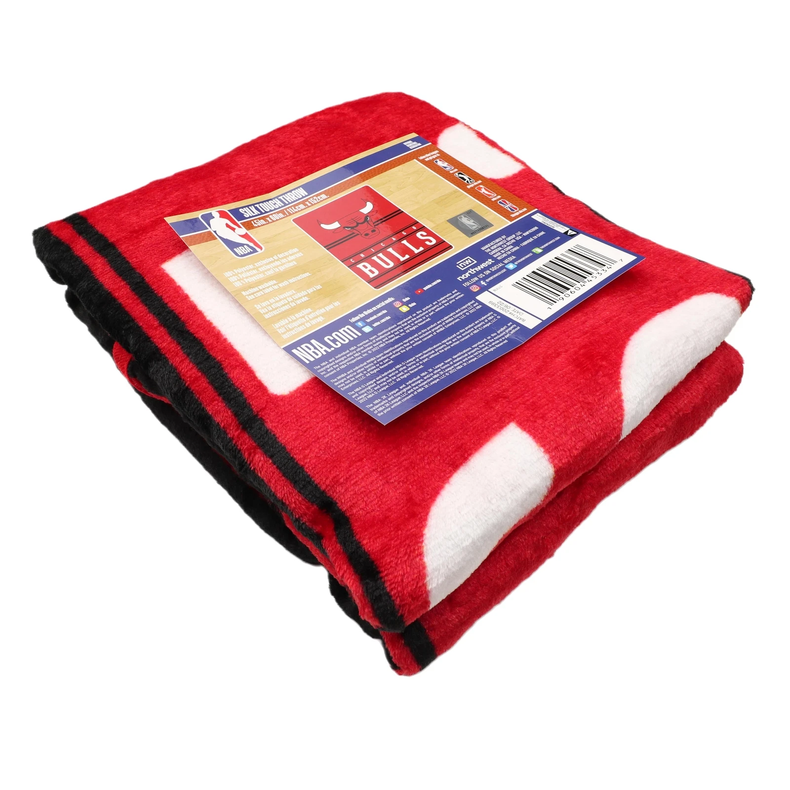 Northwest Chicago Bulls Singular Silk Touch Throw Blanket