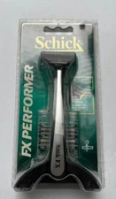 Schick FX Performer Razor & 2 Blades Lubricating Strips / Flex Twin 1990’s NOS