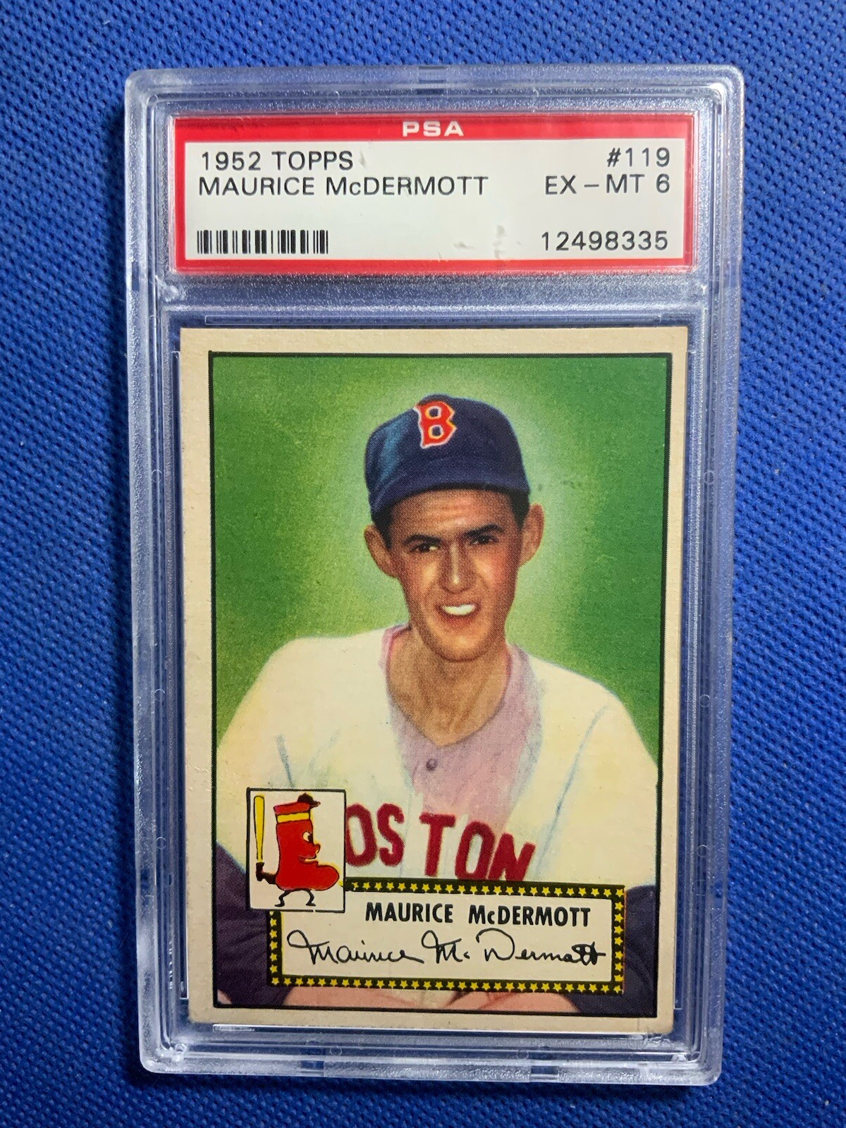 1952 Topps #119 Maurice McDermott Red Sox PSA 6
