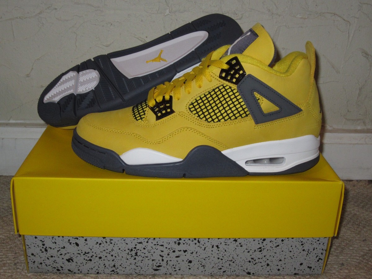 Nike Air Jordan IV 4 Retro Lightning Tour Yellow Men