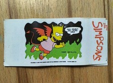 SIMPSONS Kaugummi Sticker wrapper ml bubble gum donald dunkin Knight Rider WWF