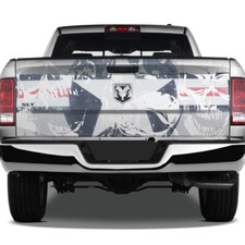 Roundel Air Force Skulls USA Vinyl Tailgate Decal Graphic Wrap Car Truck Pickup 
