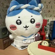 Cute Chiikawa Hachiware Plush Sushi Chef Plush Doll Keychain Holiday Gifts New