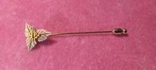 Vintage Black Hills Gold 10k Triple tri color gold Leaf Grape Stick Pin