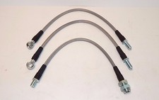 New Front Rear Stainless Brake Line Hoses Mga 1955-62 With Disc Brakes