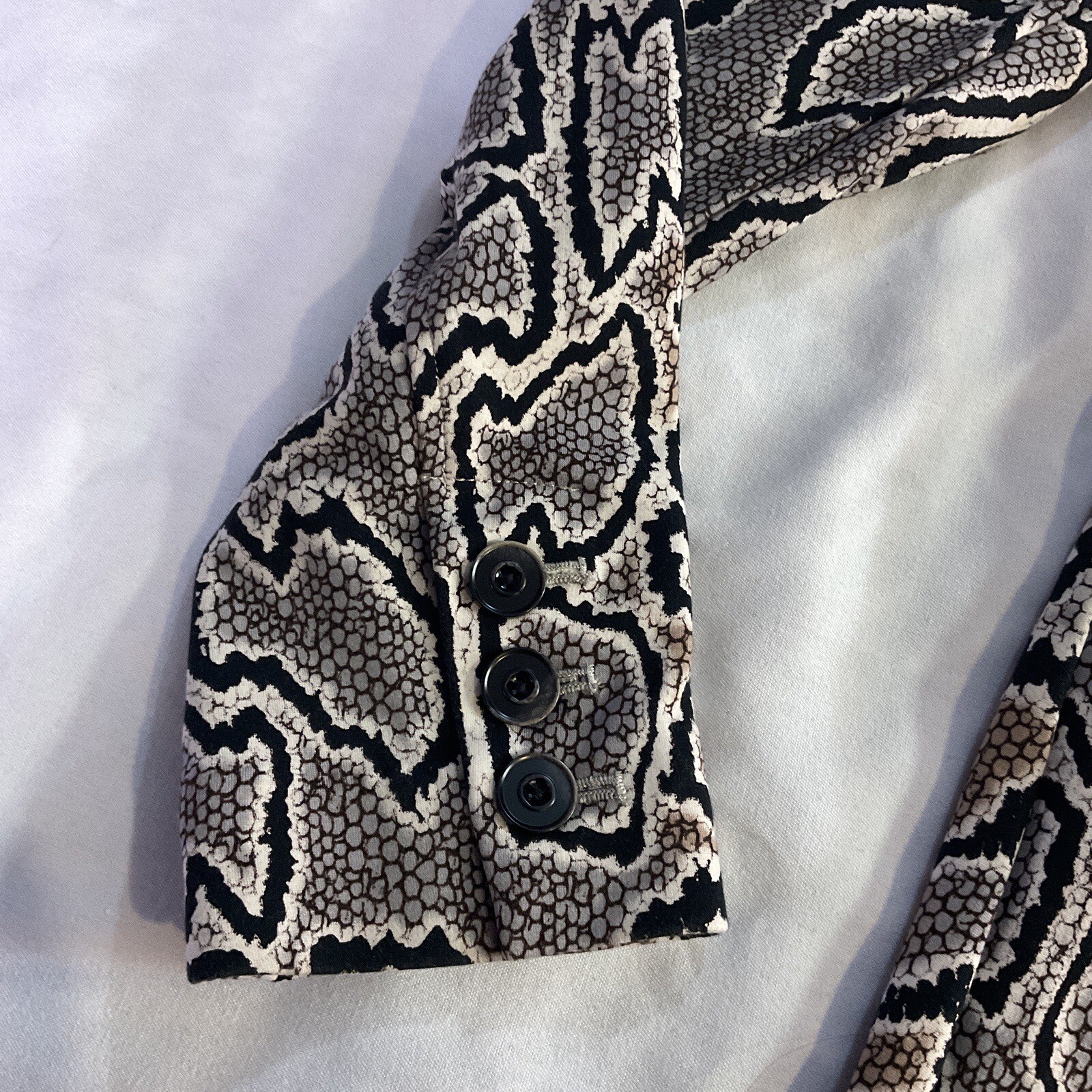 Cabi Python Snakeskin Print Double Breasted Blaze… - image 5